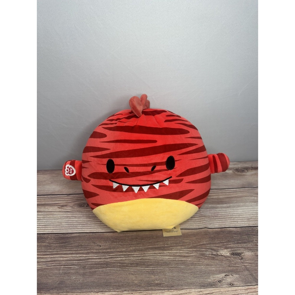 Build A Bear BABW‎ SKOOSHERZ Red Raptor Stuffed Plush Animal Dinosaur 10"